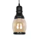 OLIVER 999-0188 Vintage Κρεμαστό Φωτιστικό Οροφής με Ντουί 1 x E27 AC 220-240V IP20 - Μελί & Μαύρο - Μ14 x Π14 x Υ30cm