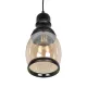 OLIVER 999-0188 Vintage Κρεμαστό Φωτιστικό Οροφής με Ντουί 1 x E27 AC 220-240V IP20 - Μελί & Μαύρο - Μ14 x Π14 x Υ30cm