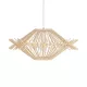 SASSO 999-0201 Boho Κρεμαστό Φωτιστικό Οροφής με Ντουί 1 x E27 AC 220-240V IP20 - Μπεζ - Μ50 x Π50 x Y23cm