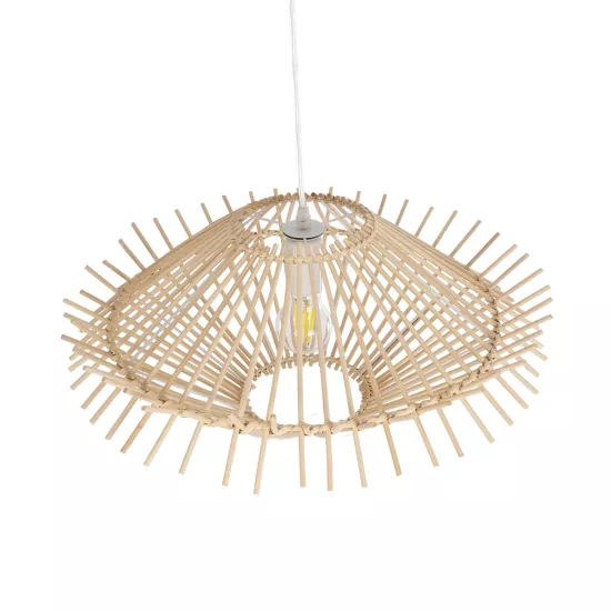 SASSO 999-0201 Boho Κρεμαστό Φωτιστικό Οροφής με Ντουί 1 x E27 AC 220-240V IP20 - Μπεζ - Μ50 x Π50 x Y23cm