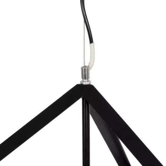 CUBE 999-0215 Μοντέρνο Κρεμαστό Φωτιστικό Οροφής με Ντουί 1 x E27 AC 220-240V IP20 - Μαύρο - Μ70 x Π70 x Υ87cm