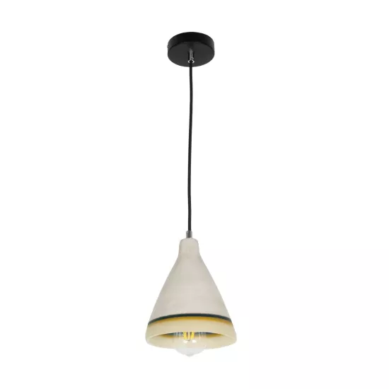 BEVIN 999-0219 Μοντέρνο Κρεμαστό Φωτιστικό Οροφής με Ντουί 1 x E27 AC 220-240V IP20 - Πολύχρωμο - Μ17 x Π17 x Υ21,5cm