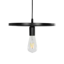 CASTOR 999-0228 Vintage Κρεμαστό Φωτιστικό Οροφής με Ντουί 1 x E27 AC 220-240V IP20 - Μαύρο - Μ30 x Π30 x Υ11cm