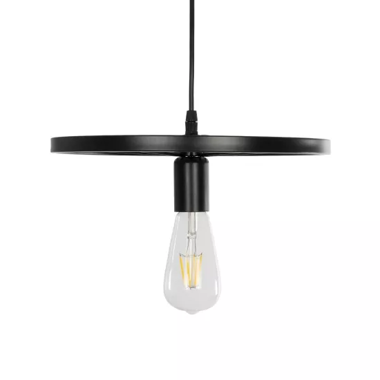 CASTOR 999-0228 Vintage Κρεμαστό Φωτιστικό Οροφής με Ντουί 1 x E27 AC 220-240V IP20 - Μαύρο - Μ30 x Π30 x Υ11cm