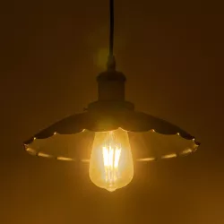 MARGI 999-0229 Vintage Κρεμαστό Φωτιστικό Οροφής με Ντουί 1 x E27 AC 220-240V IP20 - Μαύρο & Χρυσό - Μ26 x Π26 x Υ14cm