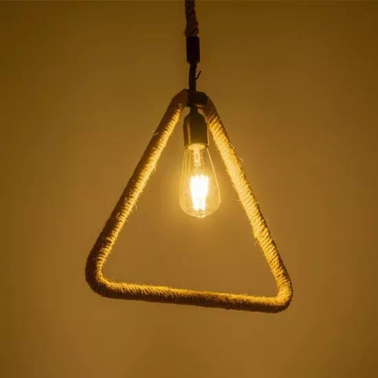 MALVERN 999-0235 Vintage Κρεμαστό Φωτιστικό Οροφής με Ντουί 1 x E27 AC 220-240V IP20 - Μαύρο & Μπεζ - Μ38 x Π4 x Υ42.5cm