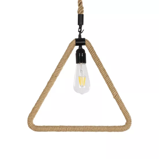 MALVERN 999-0235 Vintage Κρεμαστό Φωτιστικό Οροφής με Ντουί 1 x E27 AC 220-240V IP20 - Μαύρο & Μπεζ - Μ38 x Π4 x Υ42.5cm