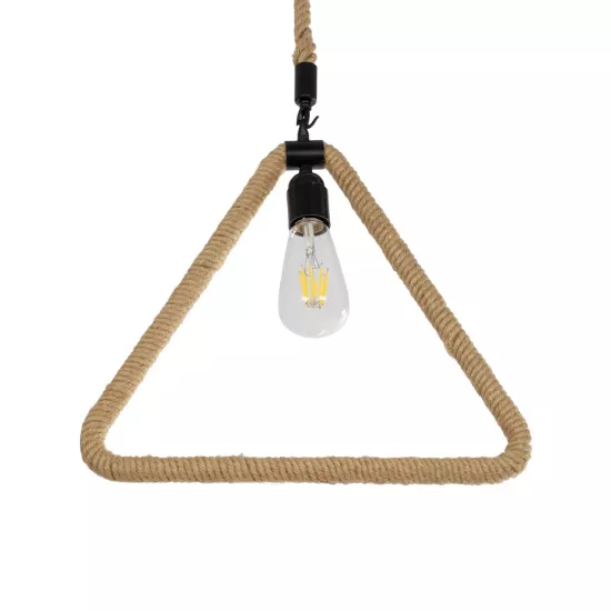 MALVERN 999-0235 Vintage Κρεμαστό Φωτιστικό Οροφής με Ντουί 1 x E27 AC 220-240V IP20 - Μαύρο & Μπεζ - Μ38 x Π4 x Υ42.5cm