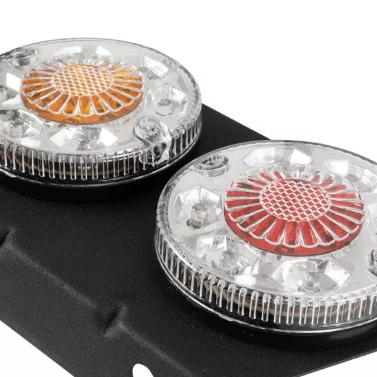  TAILIGHT 999-0251 Πίσω Φανάρι Οχημάτων LED 9W 360lm 180° DC 24V Αδιάβροχο IP66 Πορτοκαλί & Κόκκινο & Ψυχρό Λευκό 6000K - Μ18.5 x Π5 x Υ10cm - Πακέτο 2 Τεμαχίων - 1 Χρόνο Εγγύηση