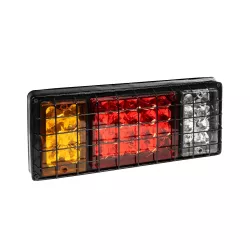 TAILIGHT 999-0258 Πίσω Φανάρι Οχημάτων LED 9W 360lm 180° DC 24V Αδιάβροχο IP66 Πορτοκαλί & Κόκκινο & Ψυχρό Λευκό 6000K - Μ34.5 x Π5.5 x Υ15cm - Πακέτο 2 Τεμαχίων - 1 Χρόνο Εγγύηση