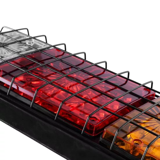 TAILIGHT 999-0258 Πίσω Φανάρι Οχημάτων LED 9W 360lm 180° DC 24V Αδιάβροχο IP66 Πορτοκαλί & Κόκκινο & Ψυχρό Λευκό 6000K - Μ34.5 x Π5.5 x Υ15cm - Πακέτο 2 Τεμαχίων - 1 Χρόνο Εγγύηση