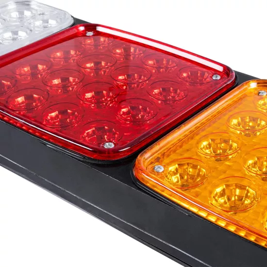 TAILIGHT 999-0259 Πίσω Φανάρι Οχημάτων LED 9W 360lm 180° DC 24V Αδιάβροχο IP66 Πορτοκαλί & Κόκκινο & Ψυχρό Λευκό 6000K - Μ42 x Π4.3 x Υ15.4cm - Πακέτο 2 Τεμαχίων - 1 Χρόνο Εγγύηση