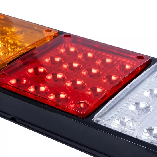 ARROWLIGHT 999-0261 Πίσω Φανάρι Οχημάτων Βέλος LED 9W 360lm 180° DC 24V Αδιάβροχο IP66 Πορτοκαλί & Κόκκινο & Ψυχρό Λευκό 6000K - Μ32 x Π3.5 x Υ14cm - Πακέτο 2 Τεμαχίων - 1 Χρόνο Εγγύηση