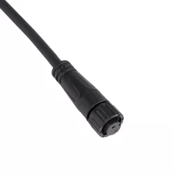 CONNECTOR 999-0265 2 Pin Σύνδεσμος Τροφοδοσίας για Wall Washers & Προβολείς με Είσοδο 2 x 0.25mm2 & Έξοδο 1 x Αρσενικό Βύσμα Αδιάβροχο IP65 - Μαύρο - Μ20 x Π1.5 x Υ1.5cm