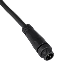 CONNECTOR 999-0266 2 Pin Σύνδεσμος Τροφοδοσίας για Wall Washers & Προβολείς με Είσοδο 2 x 0.25mm2 & Έξοδο 1 x Θηλυκό Βύσμα Αδιάβροχο IP65 - Μαύρο - Μ20 x Π1.5 x Υ1.5cm