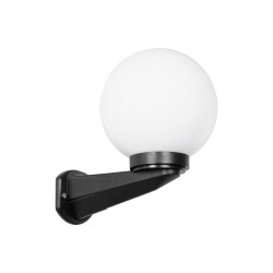 AGROS 61592 Μοντέρνο Φωτιστικό Τοίχου - Απλίκα με Ντουί 1 x E27 AC 220-240V Αδιάβροχο IP65 - Λευκό & Μάυρο - Μ20 x Π20 x Υ30cm