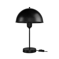 GAZETA 203-0296 Μοντέρνο Επιτραπέζιο Φωτιστικό Πορτατίφ με Ντουί 1 x E27 AC 220-240V IP20 - Μαύρο - Μ25 x Π25 x Υ39cm