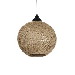 SOLEI 205-0003 Boho Κρεμαστό Φωτιστικό Οροφής με Ντουί 1 x E27 AC 220-240V IP20 - Μπεζ - M20 x Π20 x Υ25cm