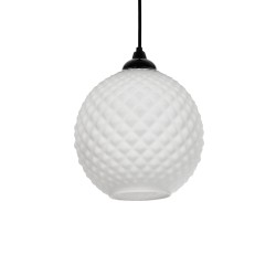 KEGEL 206-0004 Μοντέρνο Κρεμαστό Φωτιστικό Οροφής με Ντουί 1 x E27 AC 220-240V IP20 - Λευκό - Μ20 x Π20 x Υ20cm