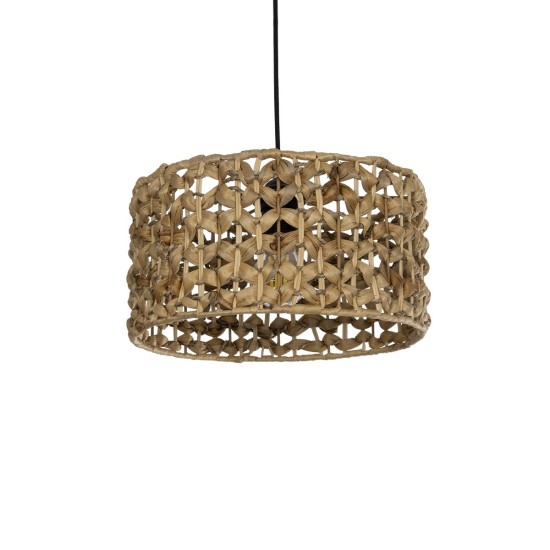 POMEGRANDE 204-0160 Boho Κρεμαστό Φωτιστικό Οροφής με Ντουί 1 x E27 AC 220-240V IP20 - Καφέ - Μ30 x Π30 x Υ19cm