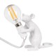 MOUSE 00679 Vintage Επιτραπέζιο Φωτιστικό Πορτατίφ Μονόφωτο 1 x E12 IP20 Λευκό Πλαστικό - Μ12 x Π4 x Υ10cm MOUSE 00679 Vintage Επιτραπέζιο Φωτιστικό Πορτατίφ Μονόφωτο 1 x E12 IP20 Λευκό Πλαστικό - Μ12 x Π4 x Υ10cm