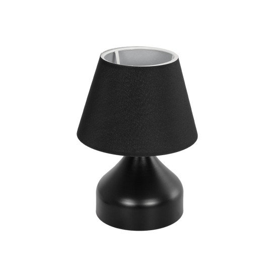 PYRAMID 204-0058 Μοντέρνο Επιτραπέζιο Φωτιστικό Πορτατίφ με Ντουί 1 x E27 AC 220-240V IP20 - Μαύρο - Μ22 x Π22 x Υ30cm