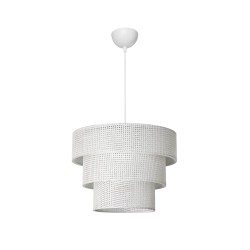 LEVEL 203-0275 Μοντέρνο Κρεμαστό Φωτιστικό Οροφής με Ντουί 1 x E27 AC 220-240V IP20 - Λευκό - Μ38 x Π38 x Υ30cm