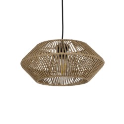 CASTRO 204-0164 Boho Κρεμαστό Φωτιστικό Οροφής με Ντουί 1 x E27 AC 220-240V IP20 - Μπεζ - Μ33 x Π33 x Υ17cm