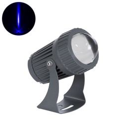 SPOTFENIA 90136 Αρχιτεκτονικό Σποτ Φωτισμου LED 10W 850lm 5° DC 24V Αδιάβροχο IP65 Μπλε Dimmable - Bridgelux COB Chip - Γκρι Ανθρακί - Μ7 x Π7 x Υ12cm - 3 Χρόνια Εγγύηση