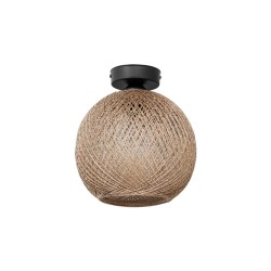 CORDE 203-0270 Μοντέρνο Φωτιστικό Οροφής με Ντουί 1 x E27 AC 220-240V IP20 - Μπεζ - Μ25 x Π25 x Υ26cm