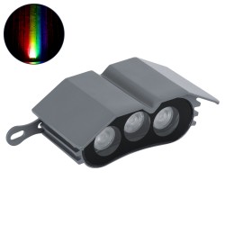 TREELIGHT-ZINA S-90982 Κυρτή Μπάρα Φωτισμού Wall Washer για Φυτά - Δέντρα LED 3W 255lm 30° DC 24V Αδιάβροχο IP65 RGBW Dimmable - Γκρι Ανθρακί - Μ11 x Π6.5 x Υ5cm - 3 Χρόνια Εγγύηση