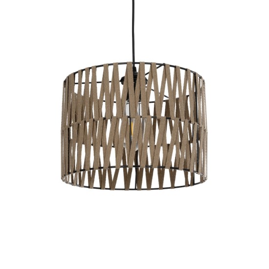 MARS 205-0054 Boho Κρεμαστό Φωτιστικό Οροφής με Ντουί 1 x E27 AC 220-240V IP20 - Μπεζ - M30 x Π30 x Υ24cm