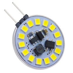 G4SIDE 76104 Λάμπα G4 LED 3W 330lm 120° DC 12-24V IP20 Ψυχρό Λευκό 6000K Dimmable - Sanan SMD Chip - Side Pin - Μ2.9 x Π2.9 x Υ0.8cm - 2 Χρόνια Εγγύηση