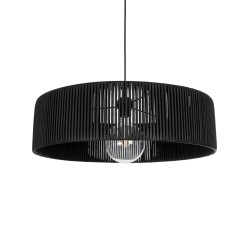 KYCLOS 203-0046 Boho Κρεμαστό Φωτιστικό Οροφής με Ντουί 1 x E27 AC 220-240V IP20 - Μαύρο - M55 x Π55 x Υ20cm