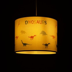 DINO 204-0014 Παιδικό Κρεμαστό Φωτιστικό Οροφής με Ντουί 1 x E27 AC 220-240V IP20 - Πολύχρωμο - Μ28 x Π28 x Υ24cm