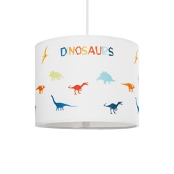 DINO 204-0014 Παιδικό Κρεμαστό Φωτιστικό Οροφής με Ντουί 1 x E27 AC 220-240V IP20 - Πολύχρωμο - Μ28 x Π28 x Υ24cm