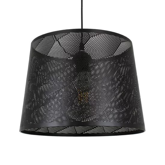 SPARKLE 00733 Μοντέρνο Κρεμαστό Φωτιστικό Οροφής με Ντουί 1 x E27 AC 220-240V IP20 - Μαύρο - Μ35 x Π35 x Υ26cm