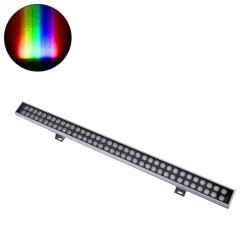 WASHERGAIA 90216 Μπάρα Φωτισμού Wall Washer LED 144W 12240lm 10° DC 24V Αδιάβροχο IP67 Πολύχρωμο RGBW Dimmable DMX512 - Bridgelux SMD Chip - Γκρι Ανθρακί - Μ100 x Π7.3 x Υ4.3cm - 3 Χρόνια Εγγύηση