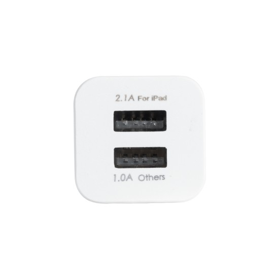 79701 Φορτιστής Πρίζας Charger 1x Type-A USB Port 1.0 & 1x Type-A USB Port 2.1 For IPad DC 5V 3.1A Max 15W 79701 Φορτιστής Πρίζας Charger 1x Type-A USB Port 1.0 & 1x Type-A USB Port 2.1 For IPad DC 5V 3.1A Max 15W