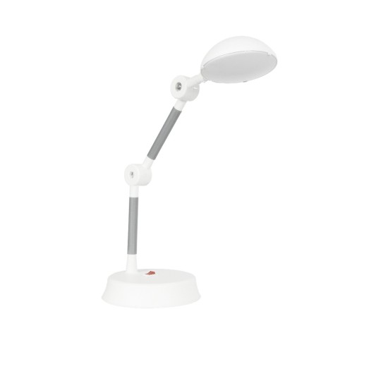 MICHEL 202-0062 Επιτραπέζιο Φωτιστικό Πορτατίφ LED 6W 540lm 120° AC220-240V IP20 Ψυχρό Λευκό 6000K Λευκό Πλαστικό - Μ20 x Π14.5 x Υ33cm - 2 Χρόνια Εγγύηση