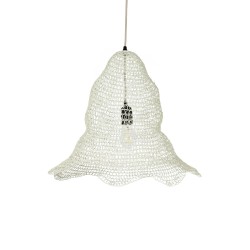 KENTUCKY 01889 Vintage Κρεμαστό Φωτιστικό Οροφής με Ντουί 1 x E27 AC 220-240V IP20 - Λευκό - Μ50 x Π50 x Υ48cm