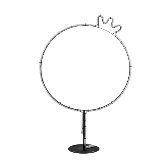 XMAS-CROWN-SMALL Χριστουγεννιάτικο Διακοσμητικό Φωτιστικό LED 15,6W 624lm 360° AC 220-240V Αδιάβροχο IP65 Θερμό Λευκό 2700K - Μαύρο & Διάφανο - M73 x Π25 x Υ106cm - 2 Χρόνια Εγγύηση