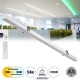 LUCA 61033 Γραμμικό Χωνευτό Φωτιστικό Linear LED CCT 54W 6500lm 120° AC 220-240V Μ121.5 x Π5 x Υ4cm - Εναλλαγή Φωτισμού μέσω Τηλεχειριστηρίου All In One Ψυχρό 6000k+Φυσικό 4500k+Θερμό 2700k Dimmable - Λευκό - 3 Years Warranty