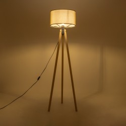 SAGA 204-0047 Μοντέρνο Επιδαπέδιο Φωτιστικό με Ντουί 1 x E27 AC 220-240V IP20 - Μπεζ & Πράσινο - Μ38 x Π38 x Υ140cm