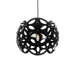 DOMINIC 202-0031 Μοντέρνο Κρεμαστό Φωτιστικό Οροφής με Ντουί 1 x E27 AC 220-240V IP20 - Μαύρο - Μ30 x Π30 x Υ24cm