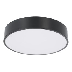 BURTON 61200-S Μοντέρνο Φωτιστικό Οροφής LED 67W 7370lm 120° AC 220-240V IP20 Ρυθμιζόμενο Λευκό CCT με Χειριστήριο από 2700K έως 6000K Dimmable - Lumileds SMD Chip - Μαύρο Ματ - Μ40 x Π40 x Υ8cm - 3 Χρόνια Εγγύηση