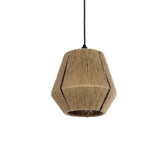 PULVIS 205-0083 Boho Κρεμαστό Φωτιστικό Οροφής με Ντουί 1 x E27 AC 220-240V IP20 - Μπεζ - M22 x Π22 x Υ22cm