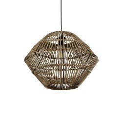 KEGEL 205-0048 Boho Κρεμαστό Φωτιστικό Οροφής με Ντουί 1 x E27 AC 220-240V IP20 - Μπεζ - M46 x Π46 x Υ35cm