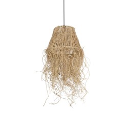 HERBE 205-0073 Boho Κρεμαστό Φωτιστικό Οροφής με Ντουί 1 x E27 AC 220-240V IP20 - Μπεζ - M30 x Π30 x Υ40cm