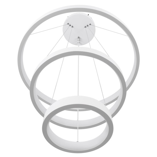 NEMESIS TRIO 61168-DECO Κρεμαστό Φωτιστικό Δαχτυλίδι-Κύκλος LED CCT 100W 12123lm 360° AC 220-240V - Εναλλαγή Φωτισμού μέσω Τηλεχειριστηρίου All In One Ψυχρό 6000k+Φυσικό 4500k+Θερμό 2700k Dimmable Φ25+40+60cm - Λευκό - 3 Years Warranty NEMESIS TRIO 61168-DECO Κρεμαστό Φωτιστικό Δαχτυλίδι-Κύκλος LED CCT 100W 12123lm 360° AC 220-240V - Εναλλαγή Φωτισμού μέσω Τηλεχειριστηρίου All In One Ψυχρό 6000k+Φυσικό 4500k+Θερμό 2700k Dimmable Φ25+40+60cm - Λευκό - 3 Years Warranty